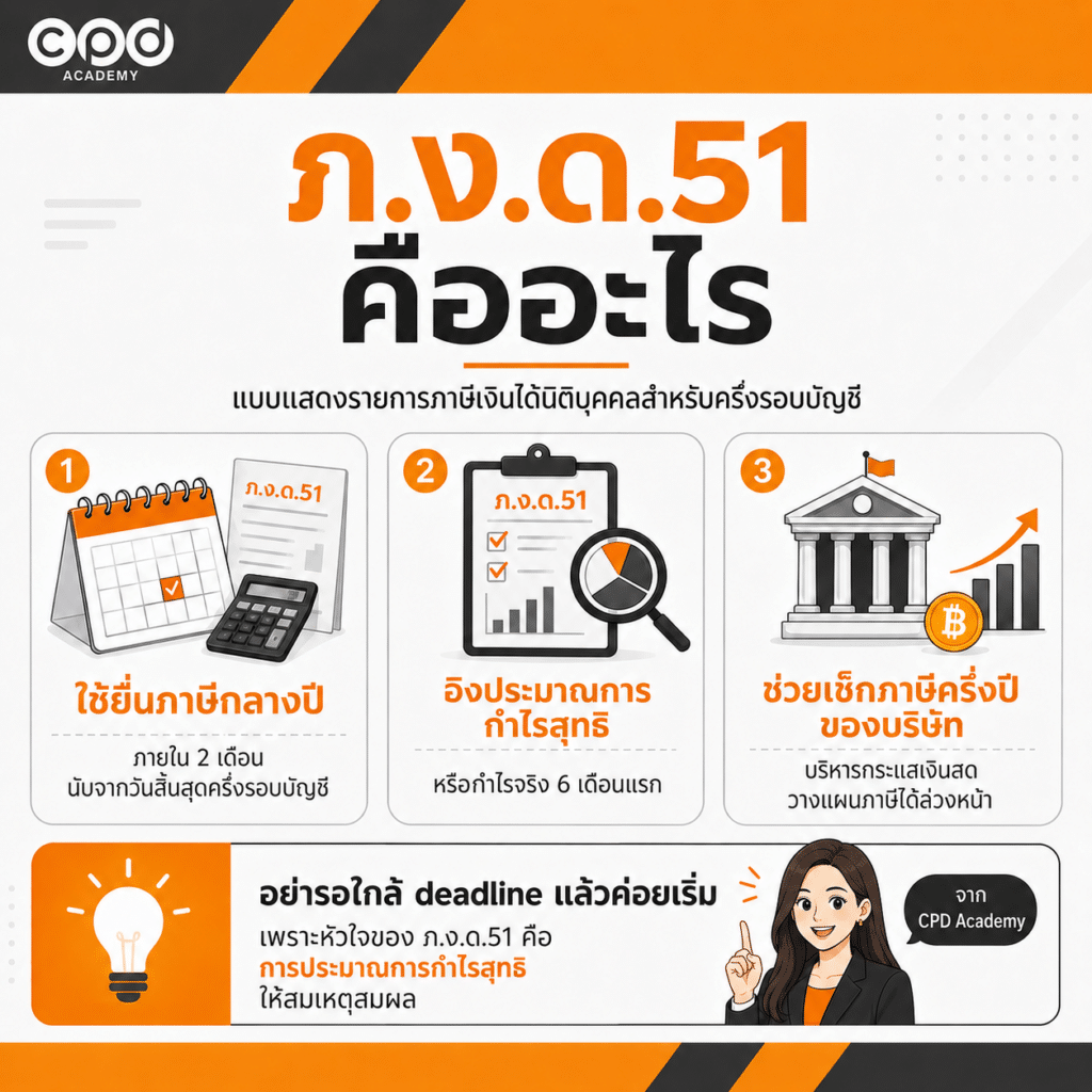 ภ.ง.ด.51 คืออะไร คำนวณอย่างไร ยื่นเมื่อไหร่ และจุดเสี่ยงที่บริษัทต้องรู้ 2 ภงด51 คืออะไร