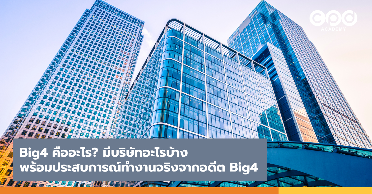 Big4 คืออะไร มีบริษัทอะไรบ้าง พร้อมประสบการณ์ทำงานจริงจากอดีต Big4