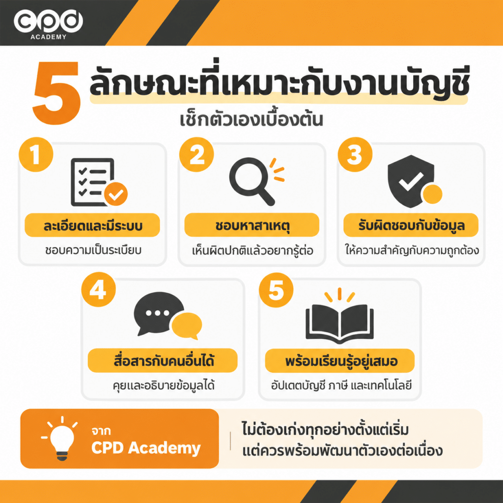 อาชีพนักบัญชีจริง ๆ ทำอะไรบ้าง? 4 เรื่องที่หลายคนเข้าใจผิด 5 คนแบบไหนเหมาะกับงานบัญชี