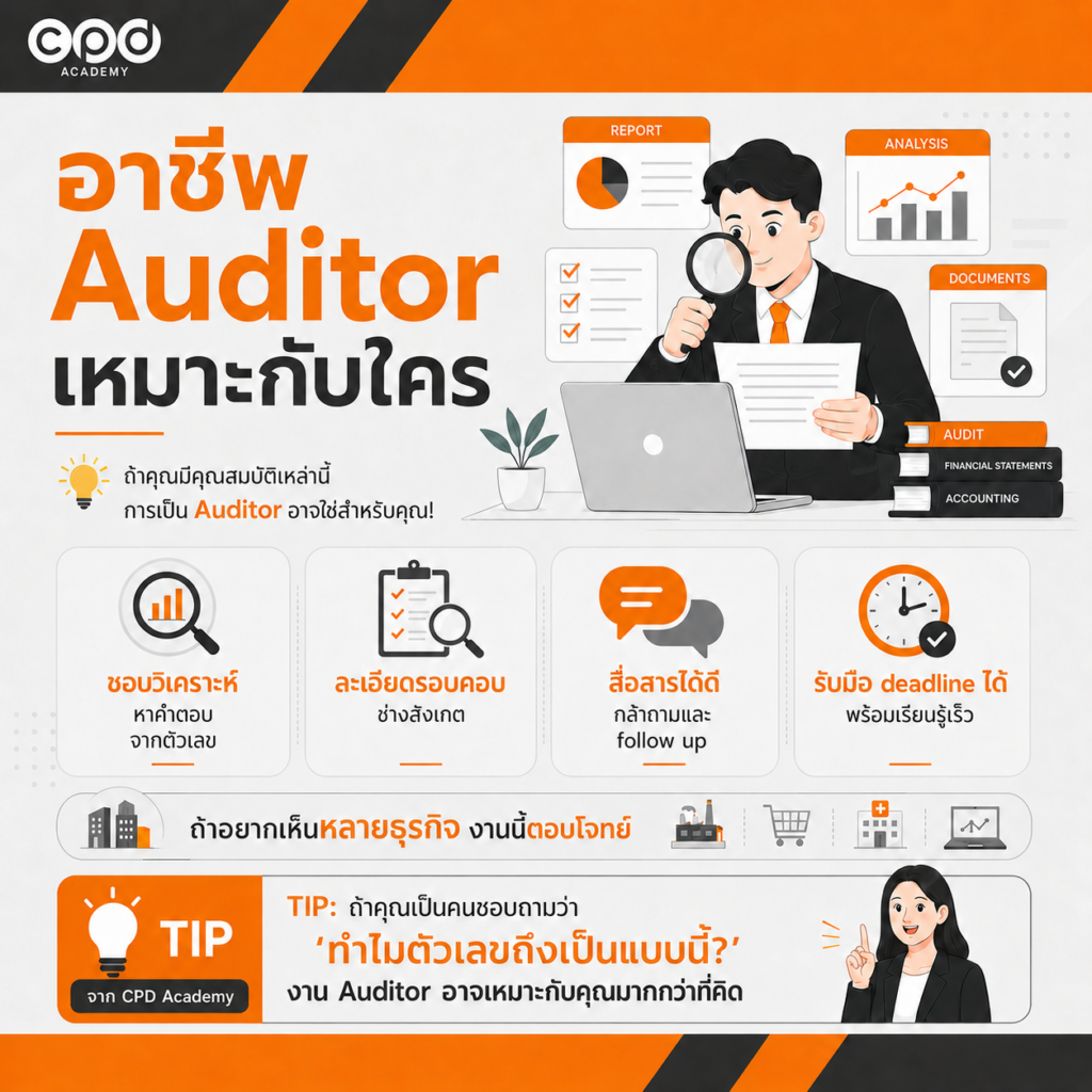 อาชีพ Auditor เหมาะกับใคร