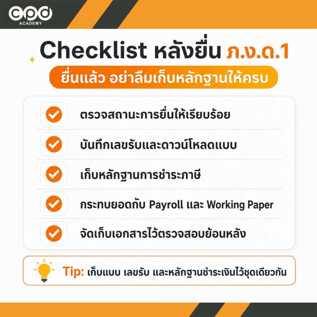 วิธียื่น ภ.ง.ด.1 ออนไลน์ พร้อม Timeline และ Checklist ก่อนยื่น 5 Checklist หลังยื่นแบบ ภ.ง.ด.1