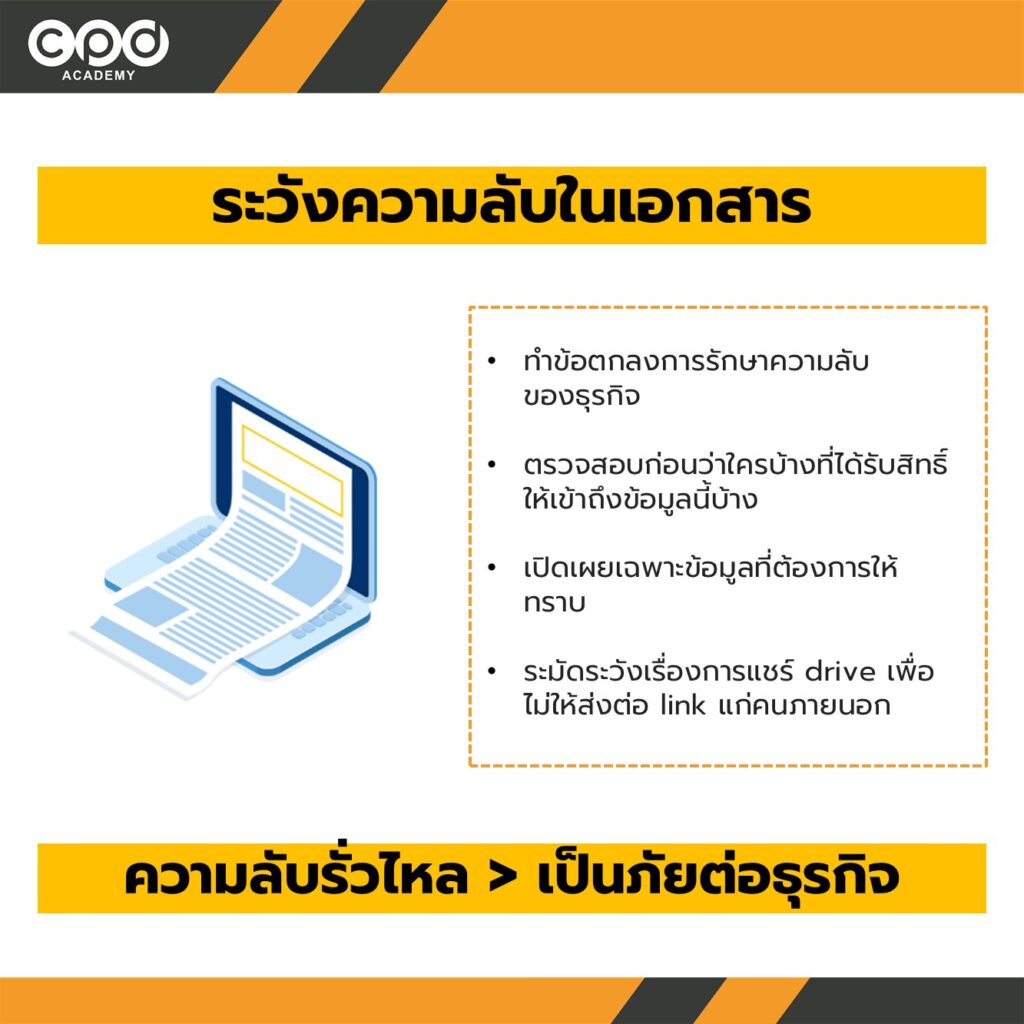 ระวังความลับในเอกสาร