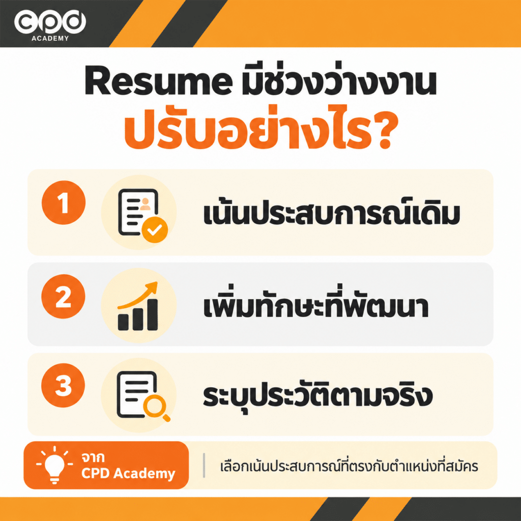 กลับมาทำงานหลังว่างงาน ต้องเตรียมตัวอย่างไรสำหรับสายบัญชี? 3 วิธีปรับ Resume เมื่อมีช่วงว่างงาน